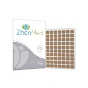 Placa Ponto Esfera Prata para Auriculoterapia com Micropore Zhenmed 70un